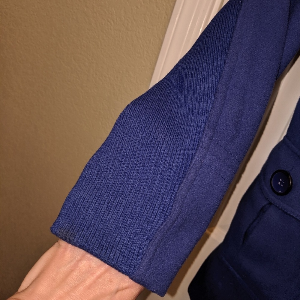 Jou Jou Ladies Double Breasted Wool Peacoat M - Picture 2 of 8
